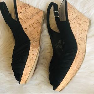 Maurice’s Cork Wedge Black 11